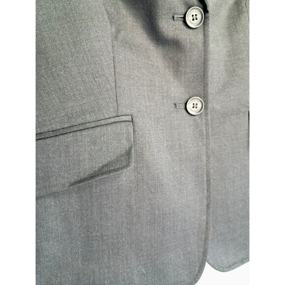 NWT American Airlines Flight Attendant Uniform Blazer Charcoal Wool Mix Size 6R - Picture 6 of 11